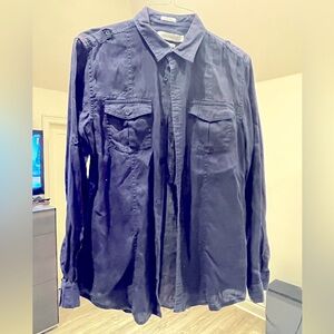 Linen Calvin Klein long sleeve shirt